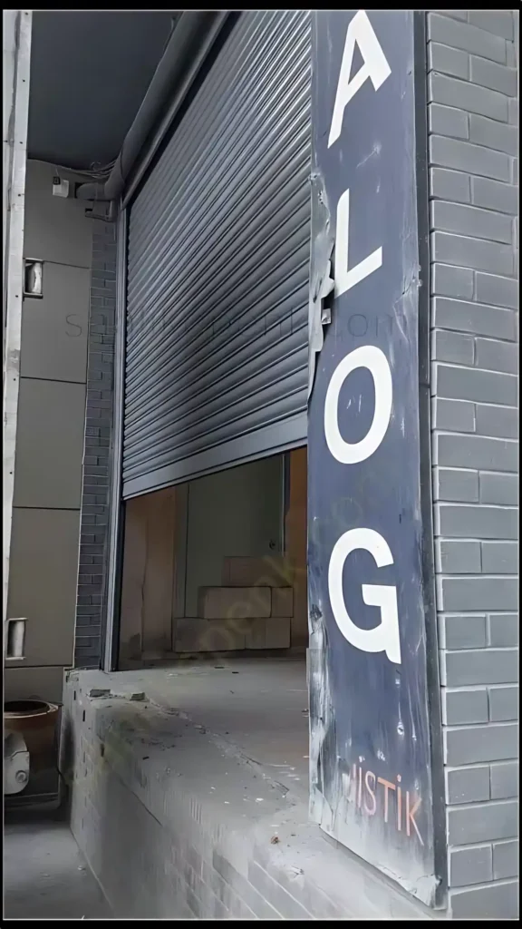 Esenler Lojistik Depo Kepenk Montajı: Endüstriyel Otomatik Kepenk Sistemi 16 Esenler Depo Kepenk Montajı Lamellerin geçirilmesi Otomasyon detayları