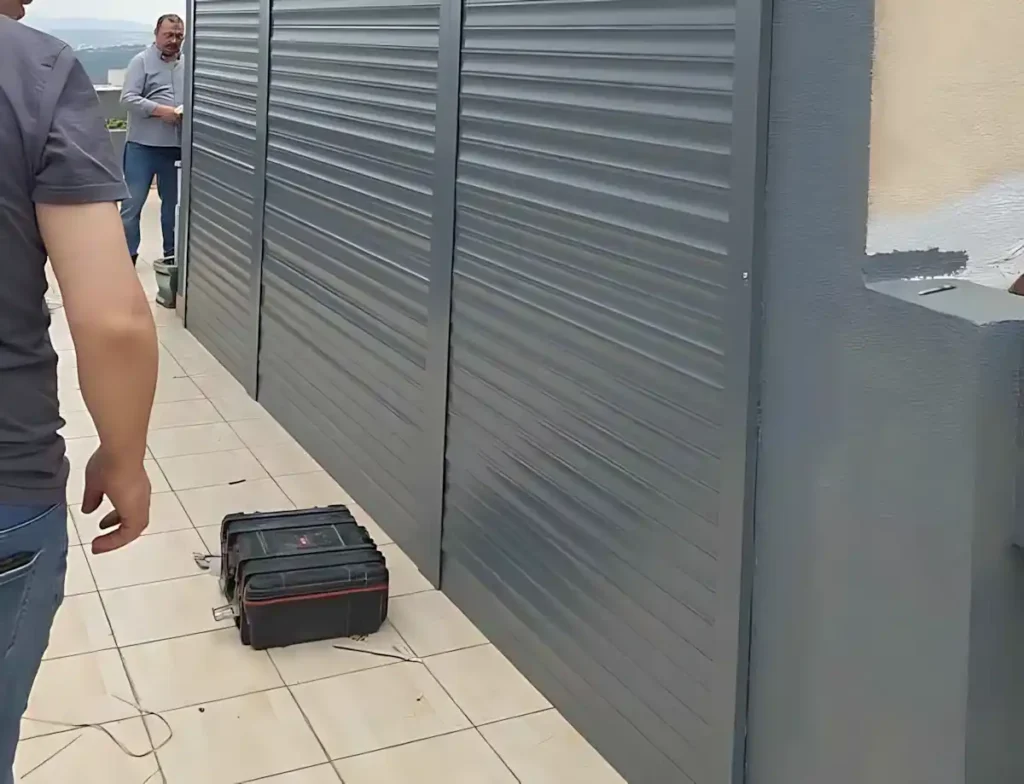 Etiler Teras Kepenk Montajı: Çatı Katı Dubleks İçin 3 Parça Otomatik Kepenk Sistemi 3 18 yıllık tecrübemizle Etiler teras kepenk montajı projemiz