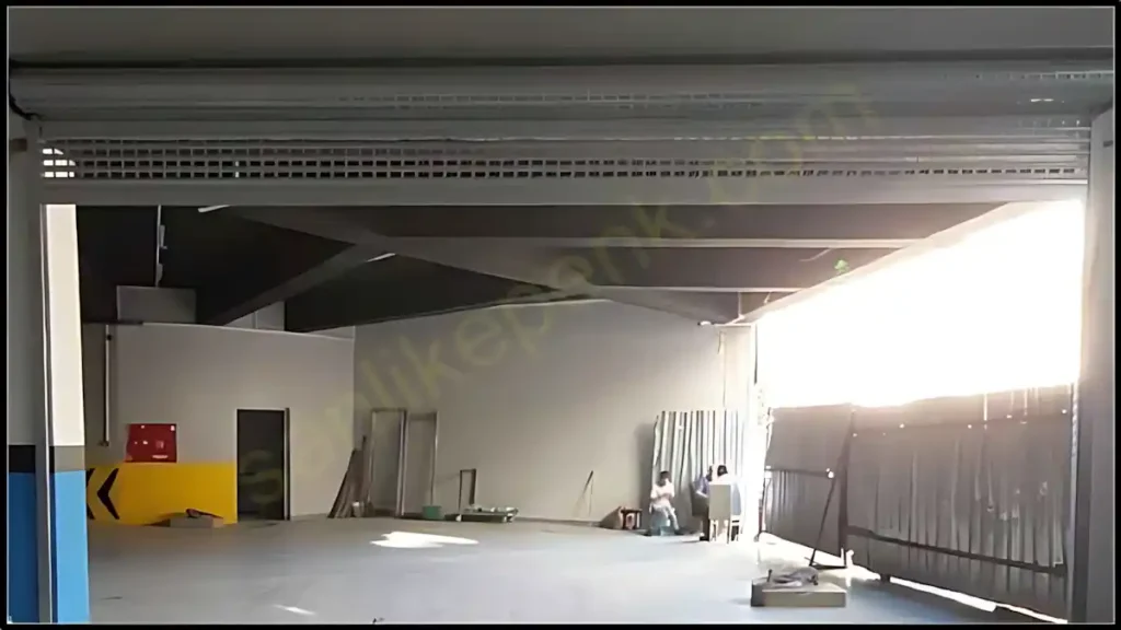 Fatih Araç Otoparkı Alüminyum Gözlü Kepenk 2 Fatih Otopark Kepenk projemiz Fatih araç otoparkı kepenk montajı