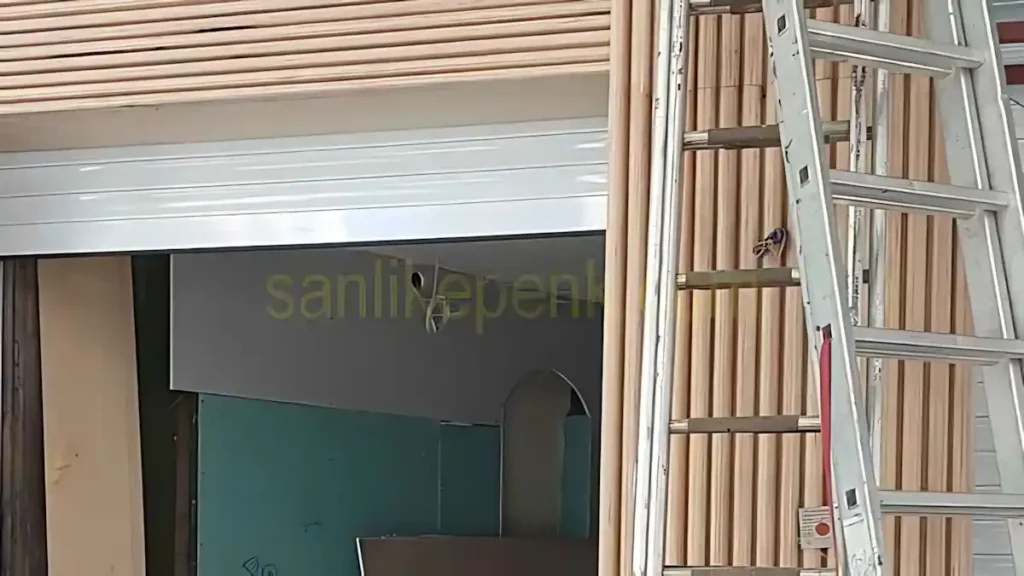 Kadıköy İş Yeri İki Adet Alüminyum Kepenk Montajı Projesi 7 Alüminyum kepenk montaj süreci Kadıköy Kepenk Montajı