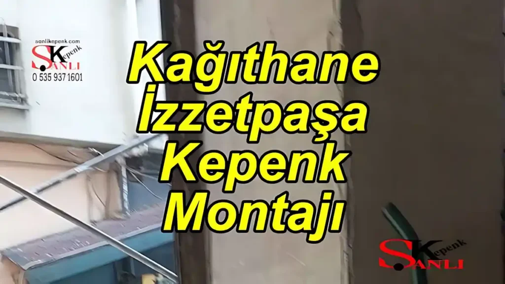 Kağıthane İzzetpaşa İkinci Kat Kepenk Montajı Projesi 16 Kağıthane kepenk montajımız Yüksek kat kepenk montaj süreci