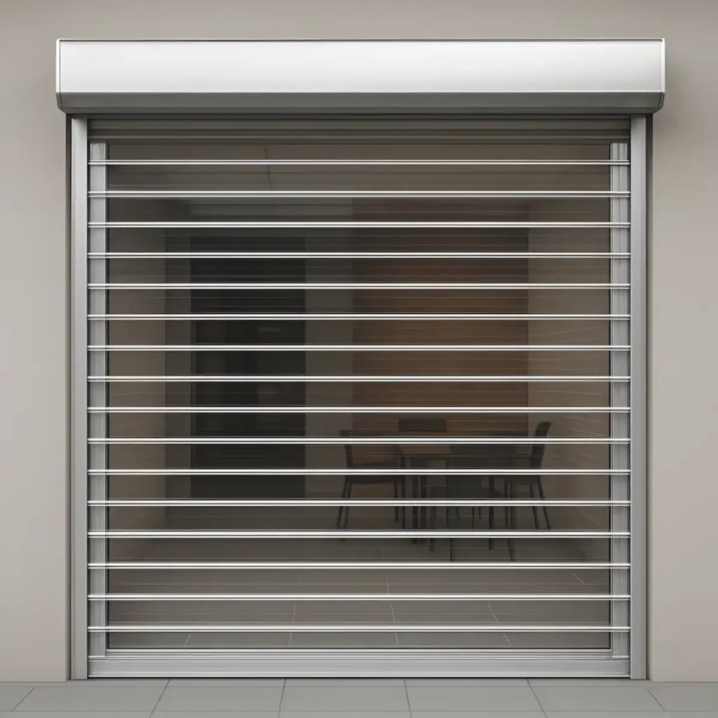 Şeffaf Polikarbon Mağaza Kepenkleri 2 Şeffaf polikarbon kepenk alüminyum veya galvaniz çelik çerçeve üzerine şeffaf polikarbon panellerin monte edildiği kepenk sistemidir.