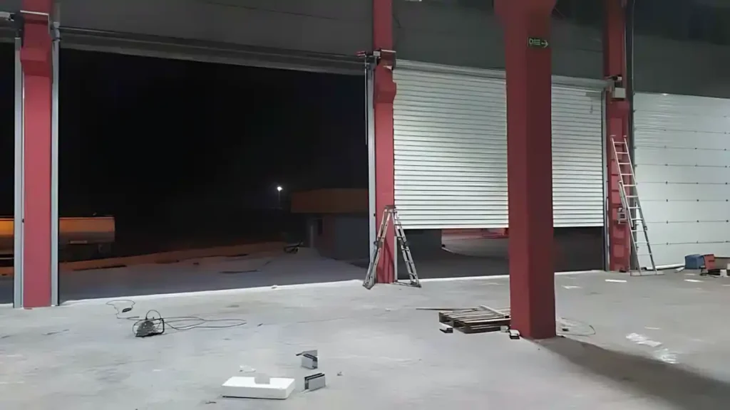 Tuzla Kargo Deposu Galvaniz 100'lük Palet Kepenk Montajı Projesi 6 Tuzla kepenk montajı 100'lük palet galvaniz kepenk sistemi